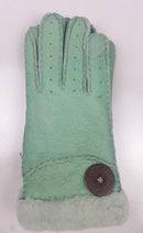 Women Genuine Sheepskin Winter Gloves With Thick Warm Fur Lining-Beige-Length 23 Width 10cm-JadeMoghul Inc.