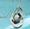 Women Geometric Crystal Long Necklace
