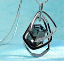 Women Geometric Crystal Long Necklace