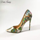 Women/Girls High Heels Printed Multi Color Stilettos