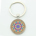 Women Glass Mandala Art Key Ring-ma16-JadeMoghul Inc.