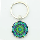 Women Glass Mandala Art Key Ring-ma17-JadeMoghul Inc.