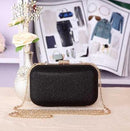 Women Glitter Metal Evening Clutch Bag-black-JadeMoghul Inc.