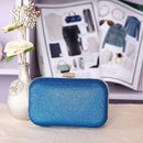 Women Glitter Metal Evening Clutch Bag-dark blue-JadeMoghul Inc.