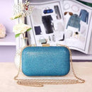 Women Glitter Metal Evening Clutch Bag-light blue-JadeMoghul Inc.