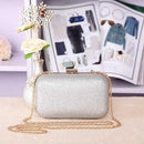 Women Glitter Metal Evening Clutch Bag-silver-JadeMoghul Inc.