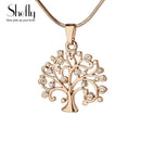 Women Gold , Silver Plated Tree Of Life Design Pendant With Chain