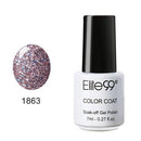 Women Gorgeous Color Gloss / Glitter UV Gel Nail Polish Lacquer-1863 Glitter Coral-JadeMoghul Inc.