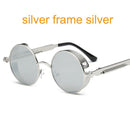 Women Gothic Steam Punk Round Shaped Sunglasses-6631 silver f sliver-JadeMoghul Inc.