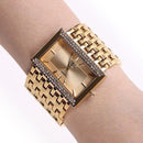 Women Heavy Stainless Steel Chain Fashion Gold Dress Watch-Gold-JadeMoghul Inc.