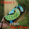 Women Heavy Thai Embroidered Double Zipper Pocket wallet/ Wristlet-Pattern 1 Blue-JadeMoghul Inc.