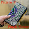 Women Heavy Thai Embroidered Double Zipper Pocket wallet/ Wristlet-Pattern 10 Purple-JadeMoghul Inc.
