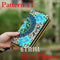 Women Heavy Thai Embroidered Double Zipper Pocket wallet/ Wristlet-Pattern 11 Blue-JadeMoghul Inc.