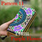 Women Heavy Thai Embroidered Double Zipper Pocket wallet/ Wristlet-Pattern 11 Purple-JadeMoghul Inc.