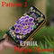 Women Heavy Thai Embroidered Double Zipper Pocket wallet/ Wristlet-Pattern 2 Purple-JadeMoghul Inc.