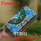 Women Heavy Thai Embroidered Double Zipper Pocket wallet/ Wristlet-Pattern 7 Blue-JadeMoghul Inc.