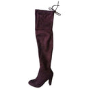 Women High Heeled Over the Knee Boots-wine red-4-JadeMoghul Inc.