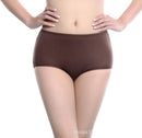 Women High Rise Comfortable And Cool Bamboo Fiber Panties-brown-L-JadeMoghul Inc.