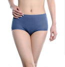 Women High Rise Comfortable And Cool Bamboo Fiber Panties-dark Grey-L-JadeMoghul Inc.