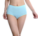 Women High Rise Comfortable And Cool Bamboo Fiber Panties-Light green-L-JadeMoghul Inc.