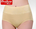 Women High Waist Breathable Seamless Comfortable Panties-Apricot-XL-JadeMoghul Inc.