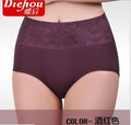 Women High Waist Breathable Seamless Comfortable Panties-Wine Red-XL-JadeMoghul Inc.