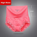 Women High Waist Cotton And Lace Breathable Body Shaper Panties