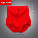 Women High Waist Cotton And Lace Breathable Body Shaper Panties