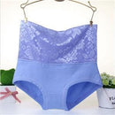 Women High Waist Flower Lace Body Shaper Panties-blue-L-JadeMoghul Inc.