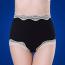 Women High Waist Tummy Control Body Slimming Lace Panties-2011 Black-JadeMoghul Inc.