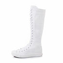 Women Knee High Canvas Shoes-k-11-JadeMoghul Inc.