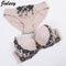 Women Lace Push Up Women Bra And Embroidered Panties Set-Beige-80C-JadeMoghul Inc.