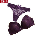 Women  Lace Push Up Women Bra And Panties Set