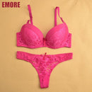 Women  Lace Push Up Women Bra And Panties Set