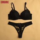 Women  Lace Push Up Women Bra And Panties Set