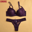 Women  Lace Push Up Women Bra And Panties Set