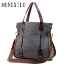 Women Large capacity Tote Bag With Zipper And Buckle Strap Detailing-Blue-China-40x37x15cm-JadeMoghul Inc.