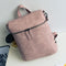 Women Leather Convertible Backpack/ shoulder Bag With Metal Studs