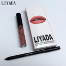 Women Liquid Lasting Water Proof Matte Lipstick And Lip Liner kit-ICON-JadeMoghul Inc.