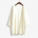 Women Long cardigan style Sweater Coat-Burgundy S031-S-JadeMoghul Inc.