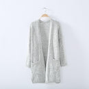 Women Long Flat Knitted Cardigan Sweater-as pic-XXL-China-JadeMoghul Inc.