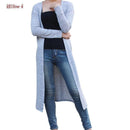 Women Long Slit side Cardigan Sweater-black-One Size-JadeMoghul Inc.