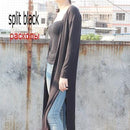 Women Long Slit side Cardigan Sweater-slit black-One Size-JadeMoghul Inc.