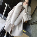 Women Loose Fit Fashion Warm Winter Coat-Beige-L-JadeMoghul Inc.