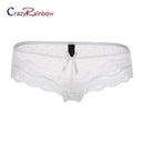 Women Low Rise Sheer Lace Panties-white-M-JadeMoghul Inc.
