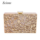 Women Luxury Evening Clutch With Diamond And Crystal Detailing-black-JadeMoghul Inc.