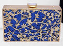 Women Luxury Evening Clutch With Diamond And Crystal Detailing-blue-JadeMoghul Inc.