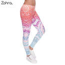 Women Mandala/Aztec/Geometric printed Leggings/Workout pants-lga40538-One Size-JadeMoghul Inc.