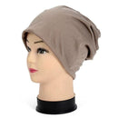 Women / Men Unisex Cotton Blend Slouch Beanie/ Hat-Khaki-JadeMoghul Inc.
