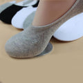Women / Men Unisex Loafer Boat Cut Cotton Socks/ Slippers-Grey-One Size-JadeMoghul Inc.